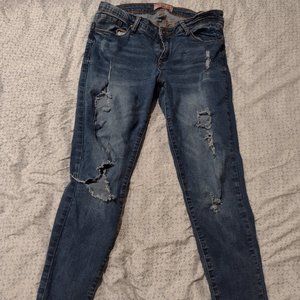 Fashion Nova/ Wax Jean Destressed Jeans
